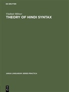 Vladimir Miltner, Vladimír Miltner - Theory of Hindi syntax