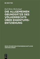 Karl-Heinz Böckstiegel - Die allgemeinen Grundsätze des Völkerrechts über Eigentumsentziehung