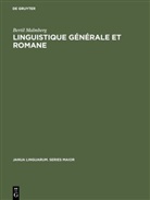 Bertil Malmberg - Linguistique générale et romane