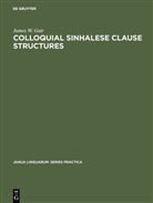 James W Gair, James W. Gair - Colloquial Sinhalese Clause Structures