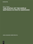 Paul J Hopper, Paul J. Hopper - The Syntax of the Simple Sentence in Proto-Germanic