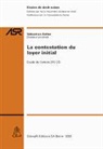 Sébastian Fetter - La contestation du loyer initial