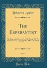 Unknown Author - The Esperantist, Vol. 1