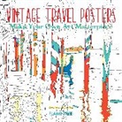 David Jones, Flame Tree Studio, Daisy Seal - Vintage Travel Posters (Art Colouring Book)