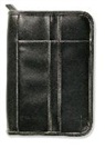 Not Available (NA), Zondervan - Distressed Leather-Look Black with Stitching Accent Extra Large