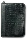Zondervan, Zondervan Publishing House (COR) - Black Alligator Leather-Look Large Organizer Book & Bible Cover