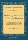 Boston Massachusetts - Ward 13, Precinct 1, City of Boston