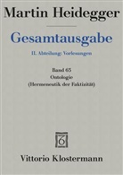 Martin Heidegger, Kät Bröcker-Oltmanns, Käte Bröcker-Oltmanns - Gesamtausgabe - 63: Ontologie. Hermeneutik der Faktizität
