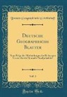 Bremen Geographische Gesellschaft - Deutsche Geographische Blätter, Vol. 3