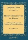Benjamin Vincent - Haydn's Dictionary of Dates