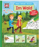 Ida Schuhmann, Heike Vogel, Ida Wenzel, Hans-Günther Döring, Angela Glökler, Oliver Teschner... - WAS IST WAS Kindergarten Malen Rätseln Stickern Im Wald