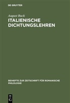 August Buck - Italienische Dichtungslehren