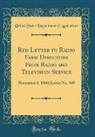 United States Department Of Agriculture - Rfd Letter to Radio Farm Directors From Radio and Television Service
