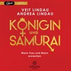 Andrea Lindau, Vei Lindau, Veit Lindau - Königin und Samurai, 1 Audio-CD, MP3 (Hörbuch)