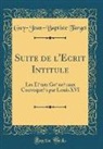 Guy-Jean-Baptiste Target - Suite de l'Écrit Intitulé