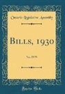 Ontario Legislative Assembly - Bills, 1930