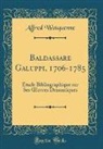 Alfred Wotquenne - Baldassare Galuppi, 1706-1785