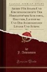 J. Asmussen - Archiv Für Staats-Und Kirchengeschichte Der Herzogthümer Schleswig, Holstein, Lauenburg Und Der Angrenzenden Länder Und Städte, Vol. 2 (Classic Reprint)