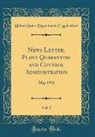 United States Department Of Agriculture - News Letter; Plant Quarantine and Control Administration, Vol. 5