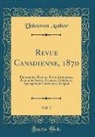Unknown Author - Revue Canadienne, 1870, Vol. 7