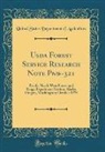 United States Department Of Agriculture - Usda Forest Service Research Note Pnw-321