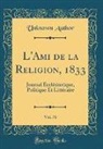 Unknown Author - L'Ami de la Religion, 1833, Vol. 76