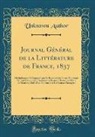 Unknown Author - Journal Général de la Littérature de France, 1837