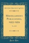 United States Department Of Agriculture - Miscellaneous Publications, 1955-1959