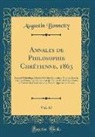 Augustin Bonnetty - Annales de Philosophie Chrétienne, 1863, Vol. 67