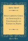 Bahia Brazil - Regulamento Geral da Immigração e Colonisação do Estado da Bahia (Classic Reprint)