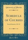 University Of Florida - Schedule of Courses