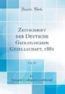 Deutsche Geologische Gesellschaft - Zeitschrift der Deutsche Geologischen Gesellschaft, 1881, Vol. 33 (Classic Reprint)