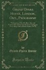 Grand Opera House - Grand Opera House, London, Ont., Programme