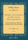 Philipp Mayer - Theorie und Literatur der Deutschen Dichtungsarten, Vol. 3