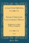 Georg Christoph Lichtenberg - Georg Christoph Lichtenberg's Briefe, Vol. 1