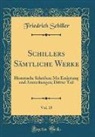 Friedrich Schiller - Schillers Sämtliche Werke, Vol. 15