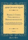 Adolph Friedrich Riedel - Riedel's Codex Diplomaticus Brandenburgensis, Vol. 12