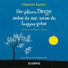 Haemin Sunim, Robert Atzorn - Die schönen Dinge siehst du nur, wenn du langsam gehst, 1 Audio-CD (Audiolibro)