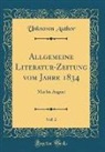 Unknown Author - Allgemeine Literatur-Zeitung vom Jahre 1834, Vol. 2