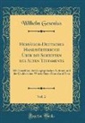 Wilhelm Gesenius - Hebräisch-Deutsches Handwörterbuch Über die Schriften des Alten Testaments, Vol. 2