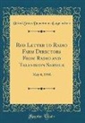 United States Department Of Agriculture - RFD Letter to Radio Farm Directors from Radio and Television Service: May 4, 1956 (Classic Reprint)