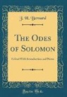 J. H. Bernard - The Odes of Solomon