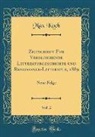 Max Koch - Zeitschrift für Vergleichende Litteraturgeschichte und Renaissance-Litteratur, 1889, Vol. 2
