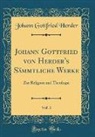 Johann Gottfried Herder - Johann Gottfried von Herder's Sämmtliche Werke, Vol. 3