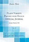 United States Department Of Agriculture - Plant Variety Protection Office Official Journal, Vol. 15