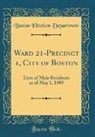 Boston Election Department - Ward 21-Precinct 1, City of Boston