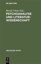 Bern Urban, Bernd Urban - Psychoanalyse und Literaturwissenschaft