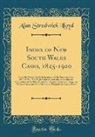 Alan Stredwick Lloyd - Index of New South Wales Cases, 1825-1920