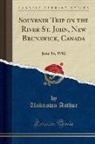 Unknown Author - Souvenir Trip on the River St. John, New Brunswick, Canada