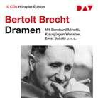 Bertolt Brecht, Ernst Jacobi, Bernhard Minetti, u.v.a., Klausjürgen Wussow - Dramen, 10 Audio-CDs (Hörbuch)
